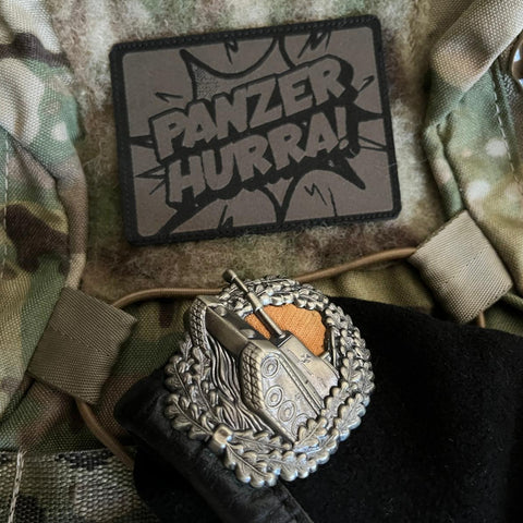 Patch mit dem Text Panzer Hurra