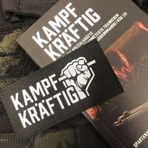 Spartanat-Patch Kampfkräftig und Kampfkräftig Black Book 1