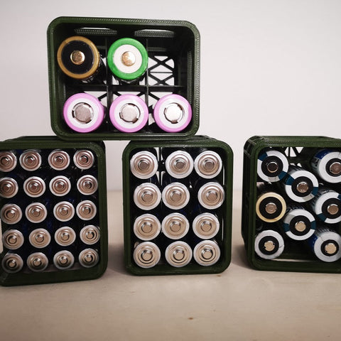 3D-gedruckte Batterie-Kiste