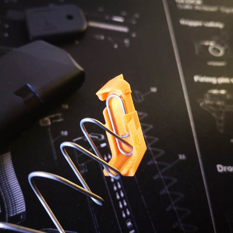 3D-gedruckter Gen4 Zubringer in Orange