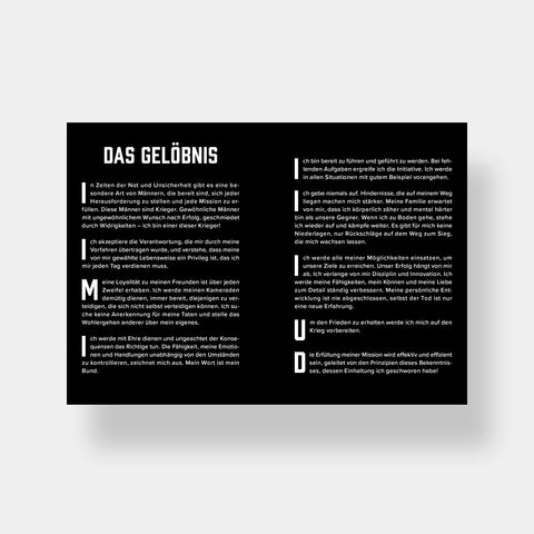 SPARTANAT Black Book 17 – Die Innere Kraft – Warrior Mindset