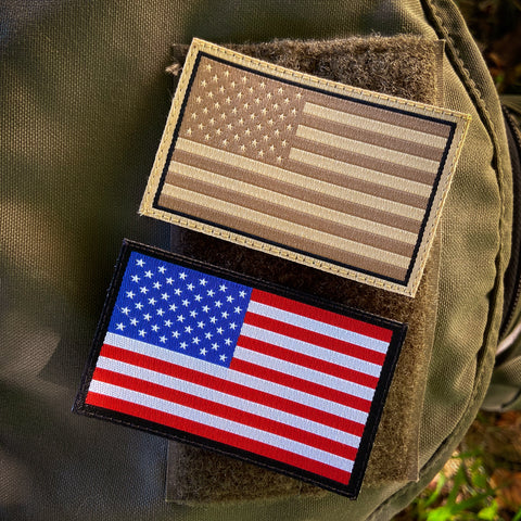 SPARTANAT-Patch US-Flagge bunt