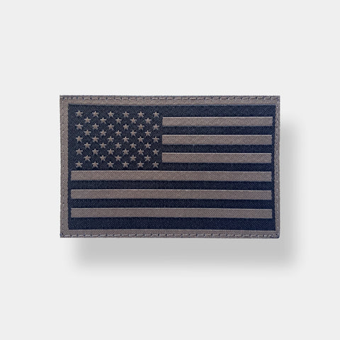 SPARTANAT-Patch US-Flagge Ral7013+Schwarz