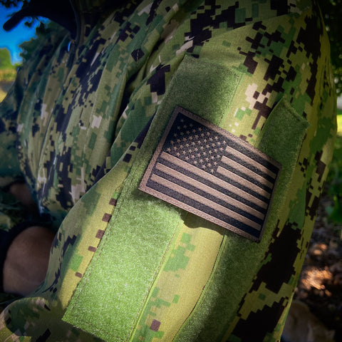 SPARTANAT-Patch Flagge US Tarn