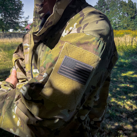 SPARTANAT-Patch Flagge US Tarn