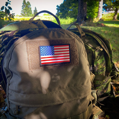 SPARTANAT-Patch US-Flagge bunt