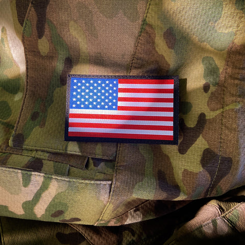 SPARTANAT-Patch US-Flagge bunt