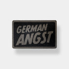 Patch mit dem Text German Angst in den Farben Tarn RAL 7013 und Schwarz