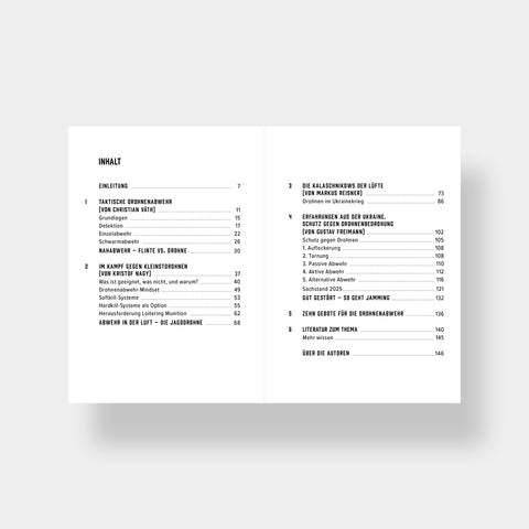 SPARTANAT BB10 Drohnenabwehr, Auflage 2, Inhaltsverzeichnis