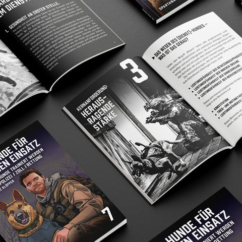 K9 – Hunde für den Einsatz – wie man Diensthunde trainiert werden – Militär, Polizei, Zoll, Rettung – von Karl-Heinz Klöpper, Spartanat Black Book 7