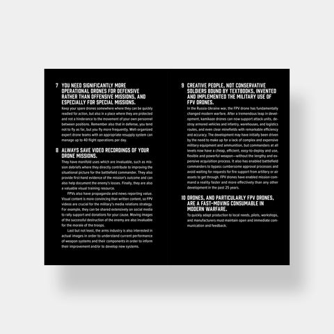 Spartanat Black Book english, 3 FPV –
Drones as Weapons by Martin Rosenkranz