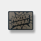 Patch mit dem Text Panzer Hurra in Tarn RAL 7014