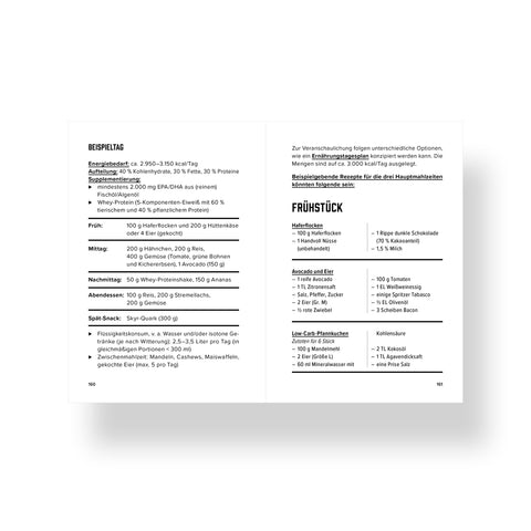 Spartanat Black Book 18 – Tactical Nutrition, Ernährung für Spezial- und Einsatzkräfte, von Daniel Kaptain, Rezepte