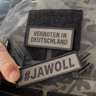Spartanat Patch mit dem Text Jawoll
