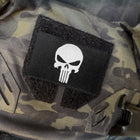 Punisher-Patch, schwarz weiß
