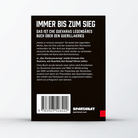 Spartanat Red Book 13 – Der Partisanenkrieg, von Ernesto Che Guevara, Rückseite